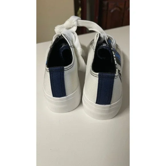 Women's White Dallas Mavericks Platform Canvas Shoes size‎ 6 - Picture 6 of 8
